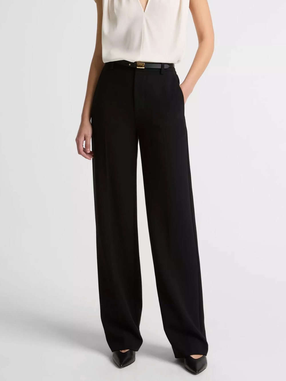 Vince Women’s Black Straight Leg Trousers Size 20